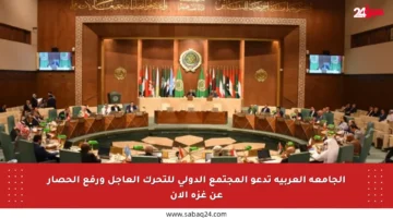الجامعة العربية تدعو المجتمع الدولي للتحرك العاجل ورفع الحصار عن غزة الآن